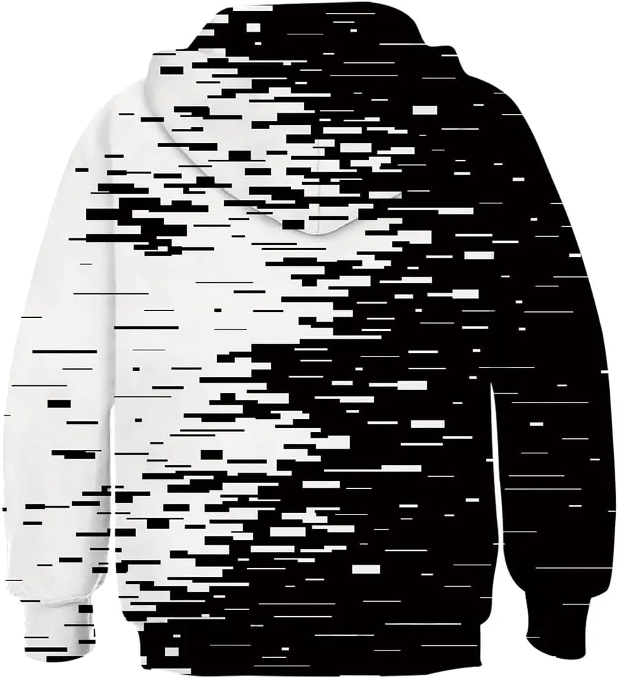 Lovekider Boys Hoodies Sweatshirt Cool 3D Print Pullover with Big Pocket for Kids Fashion Warm Winter 6-16 Years