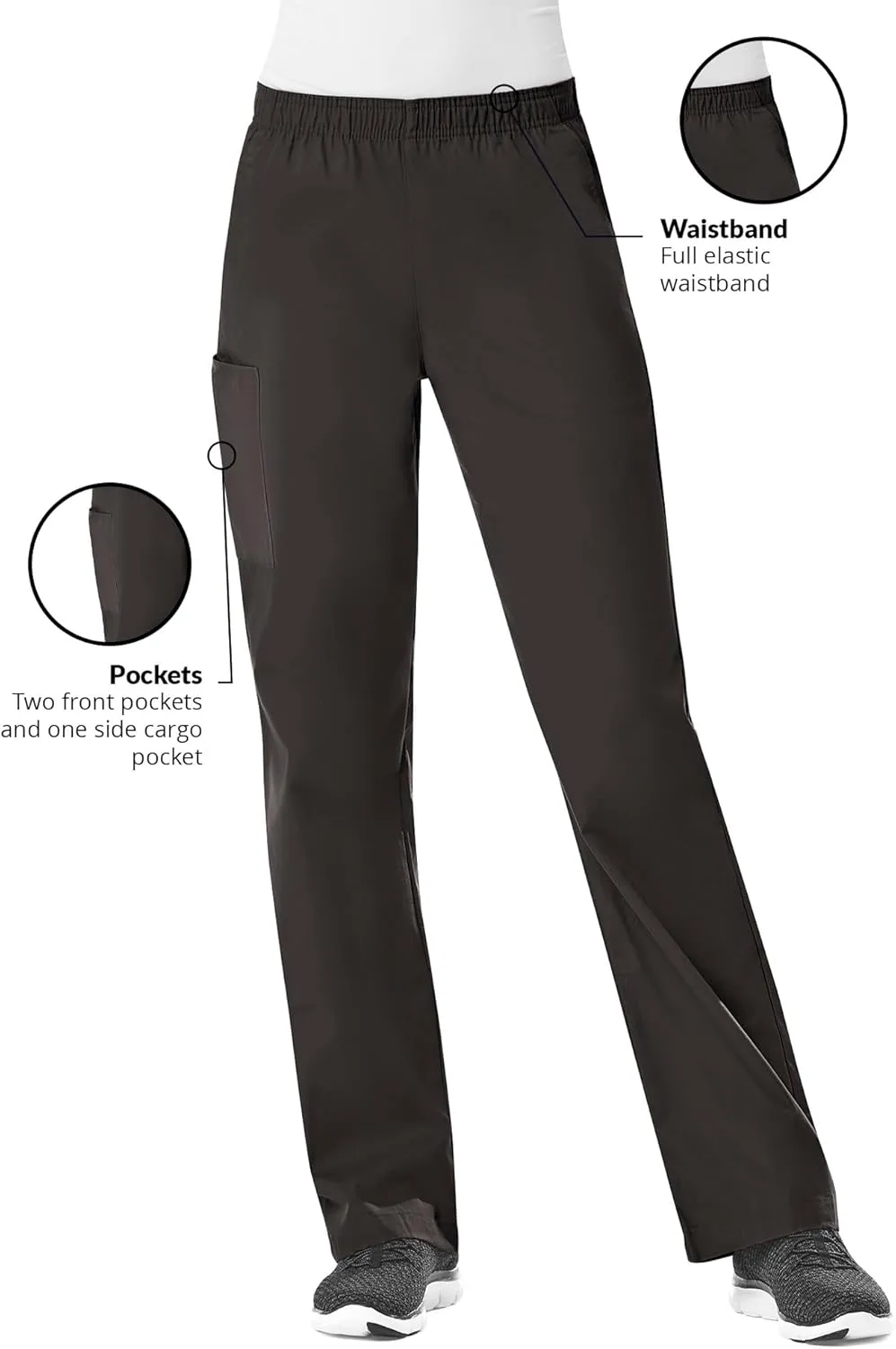 Maevn Women's Core Full Elastic Band Cargo Pants