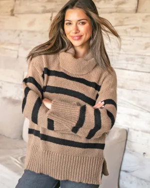Mallory Striped Turtleneck Sweater