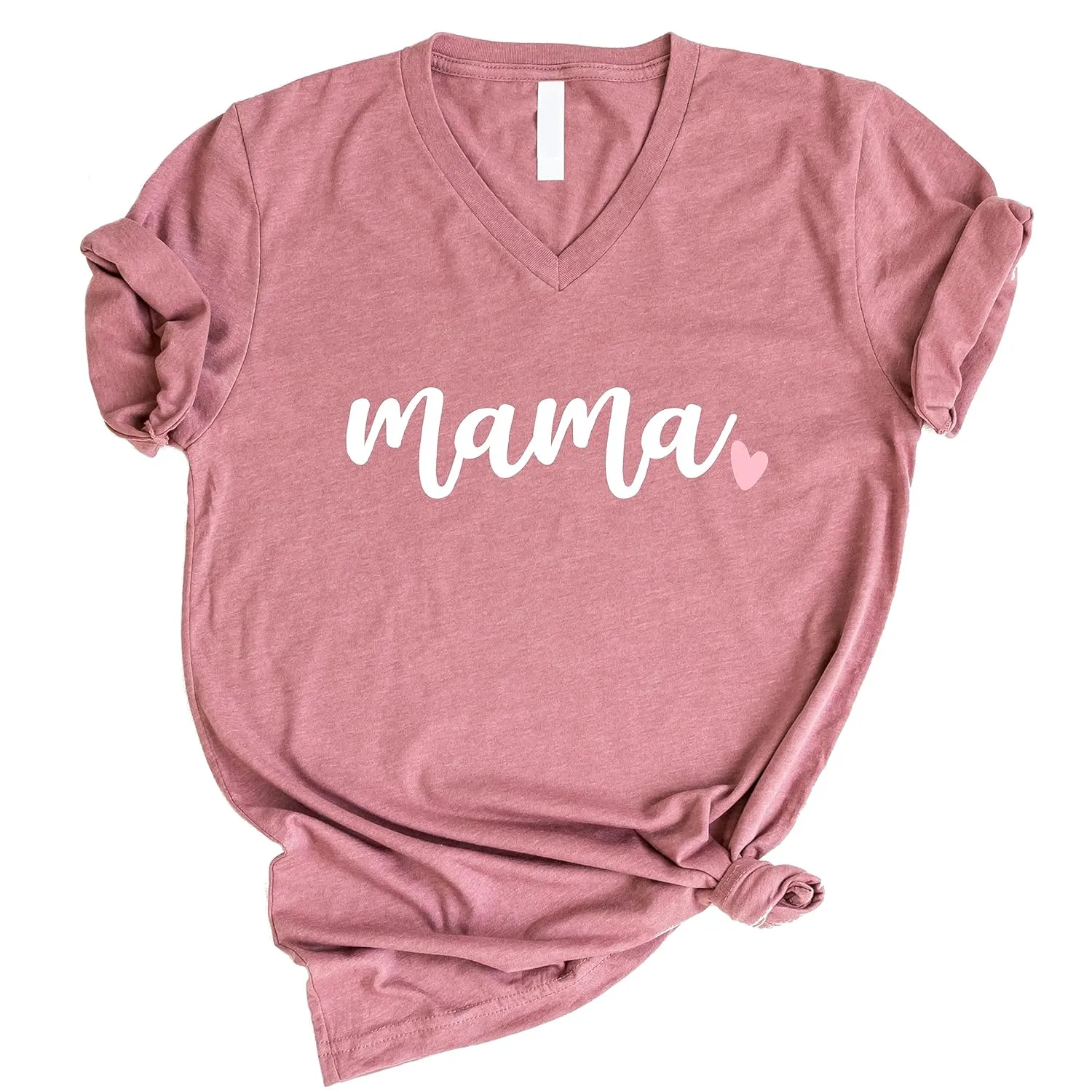 MAMA T-shirt, MAMA Tank Tops, MAMA Sweatshirt, MAMA V-Neck, Mom Hoodie Sweatshirt, Mommy Gift (Womens V-Neck)