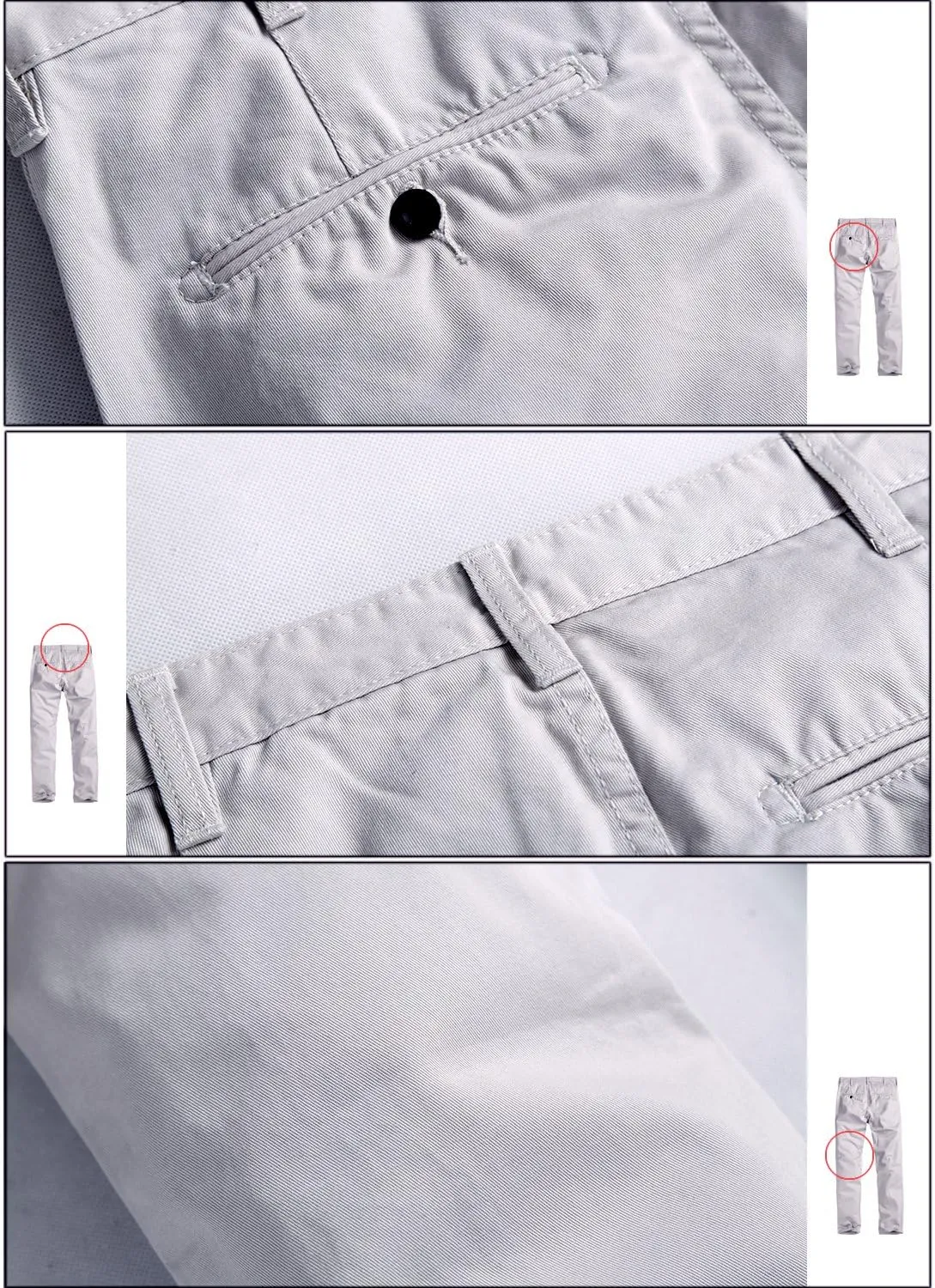 Match Men's Athletic Fit Straight Leg Casual Pants #8036
