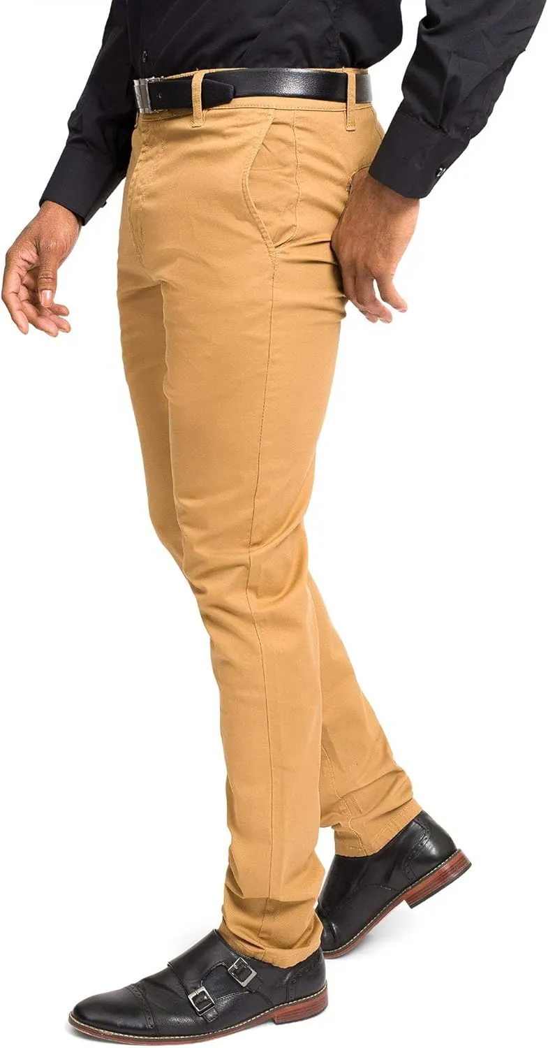 Men's Basic Casual Slim Fit Stretch Chino Pants