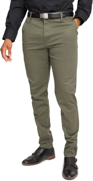 Men's Basic Casual Slim Fit Stretch Chino Pants