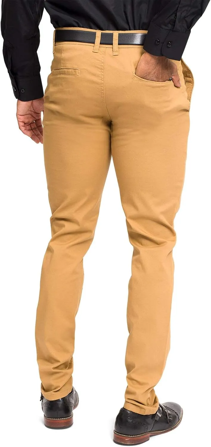 Men's Basic Casual Slim Fit Stretch Chino Pants