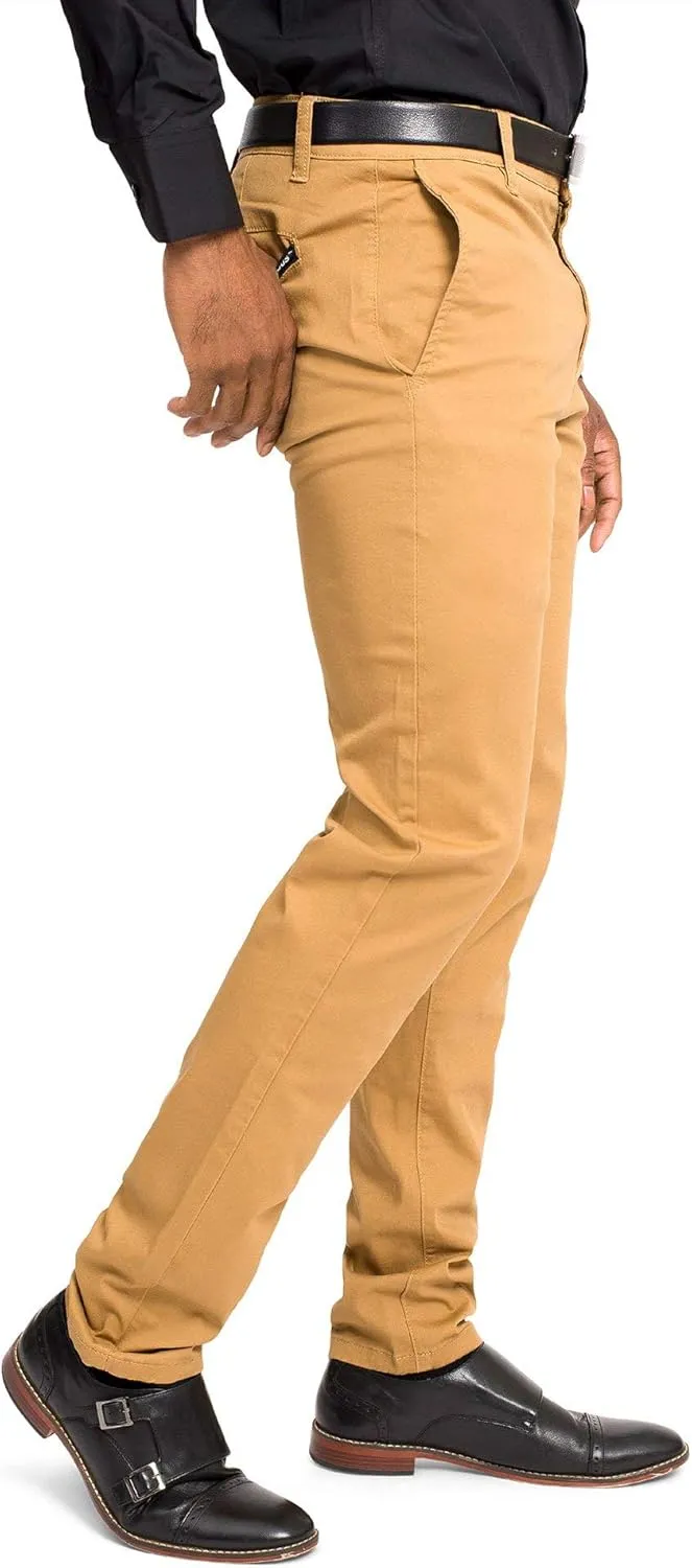 Men's Basic Casual Slim Fit Stretch Chino Pants