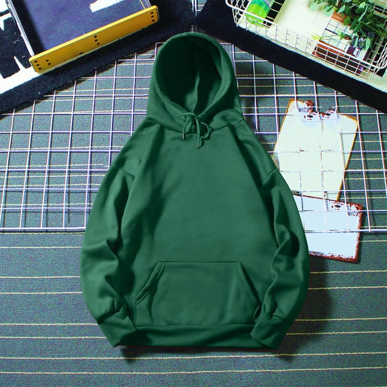Men's Casual Hooded Sweatshirts Oversized Lightweight Hoodie Sweatshirt Comfy Gym Drawstring Sweatshirts With Pockets