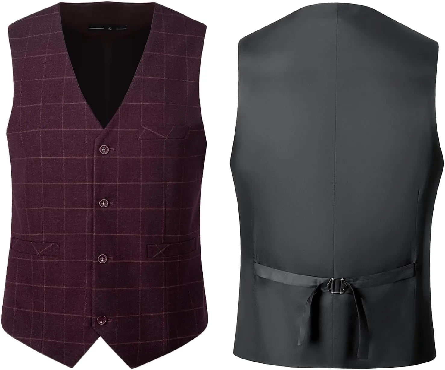 Mens Suits Slim Fit 3 Piece Double Breasted Tuxedo Suit Jacket Vest Pants Set for Wedding Prom