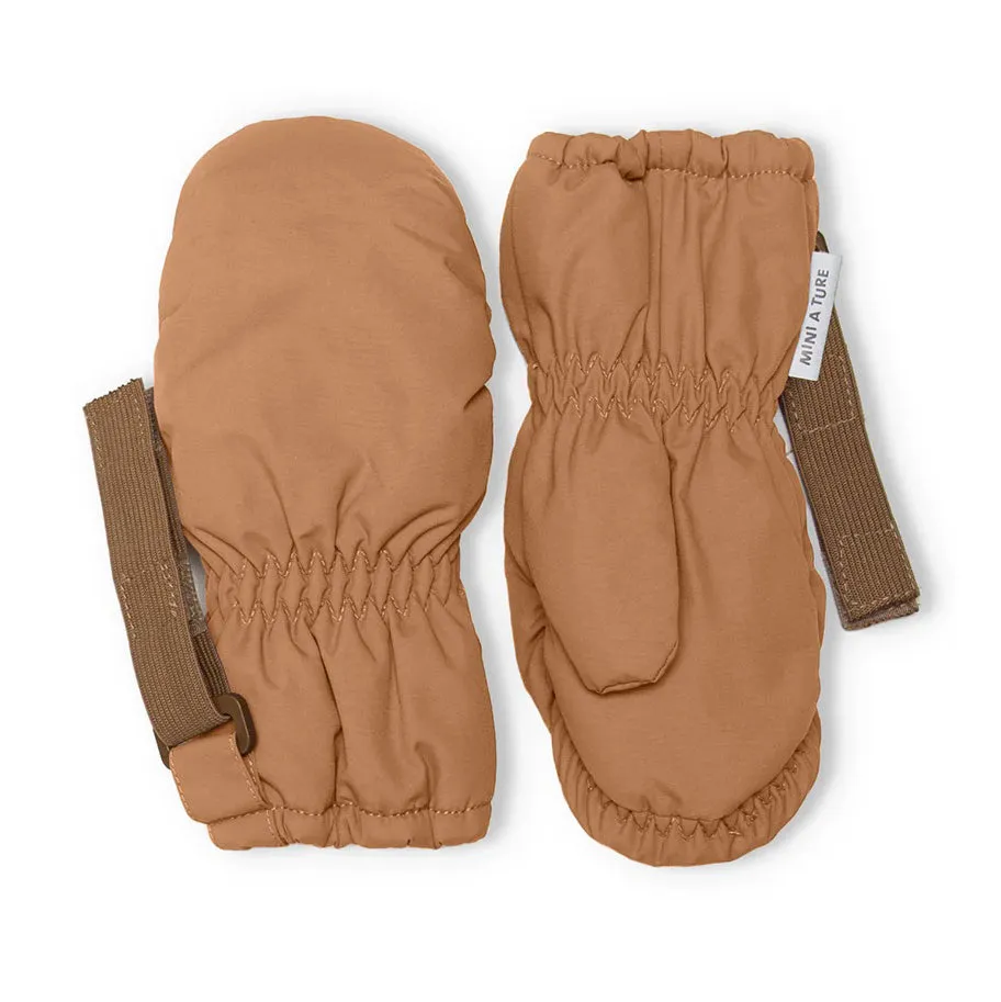 MINI A TURE MATCORDT Fleece Lined Gloves - Pecan Brown
