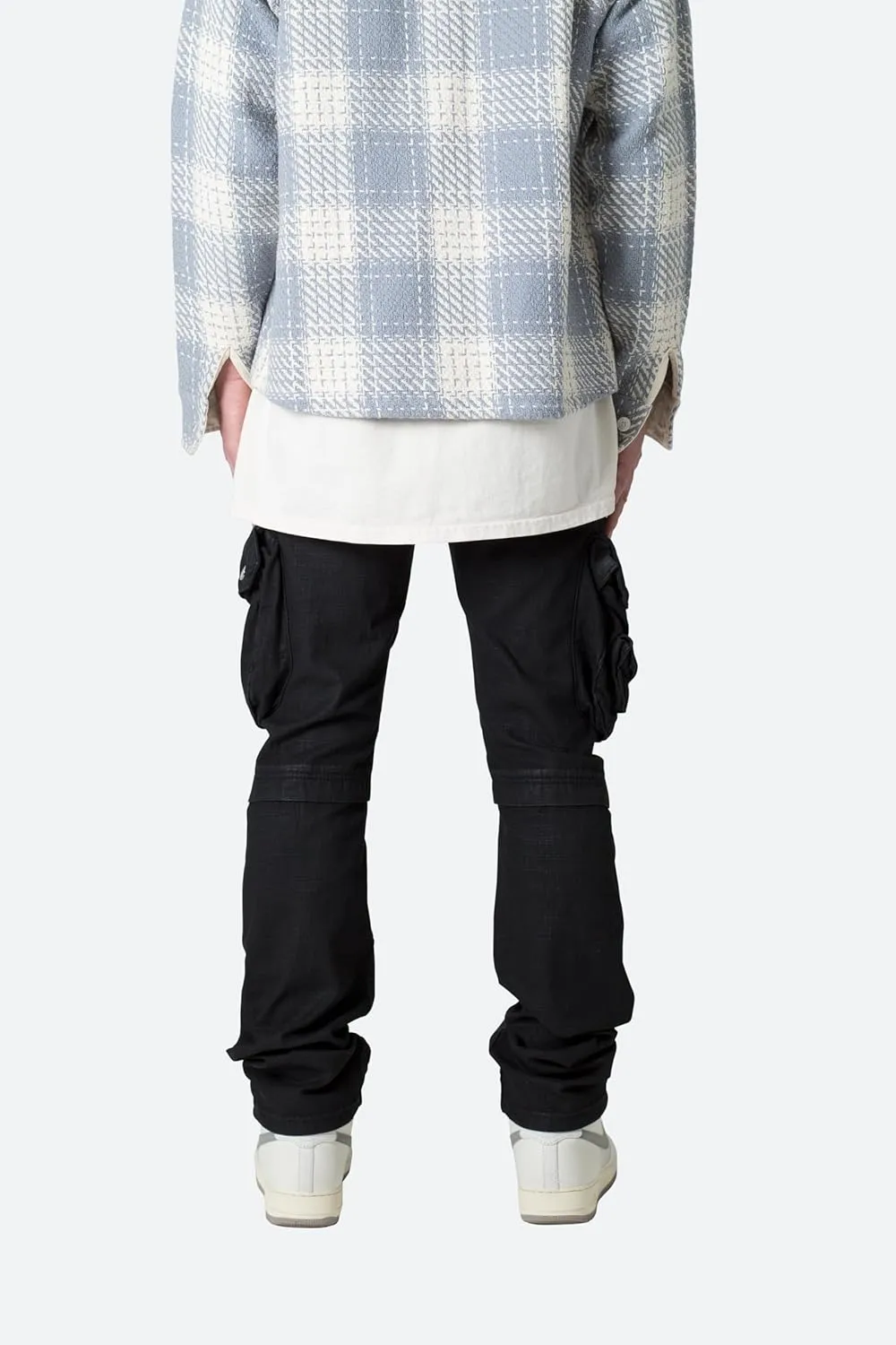 mnml Men's Waxed Denim Cargo Pants