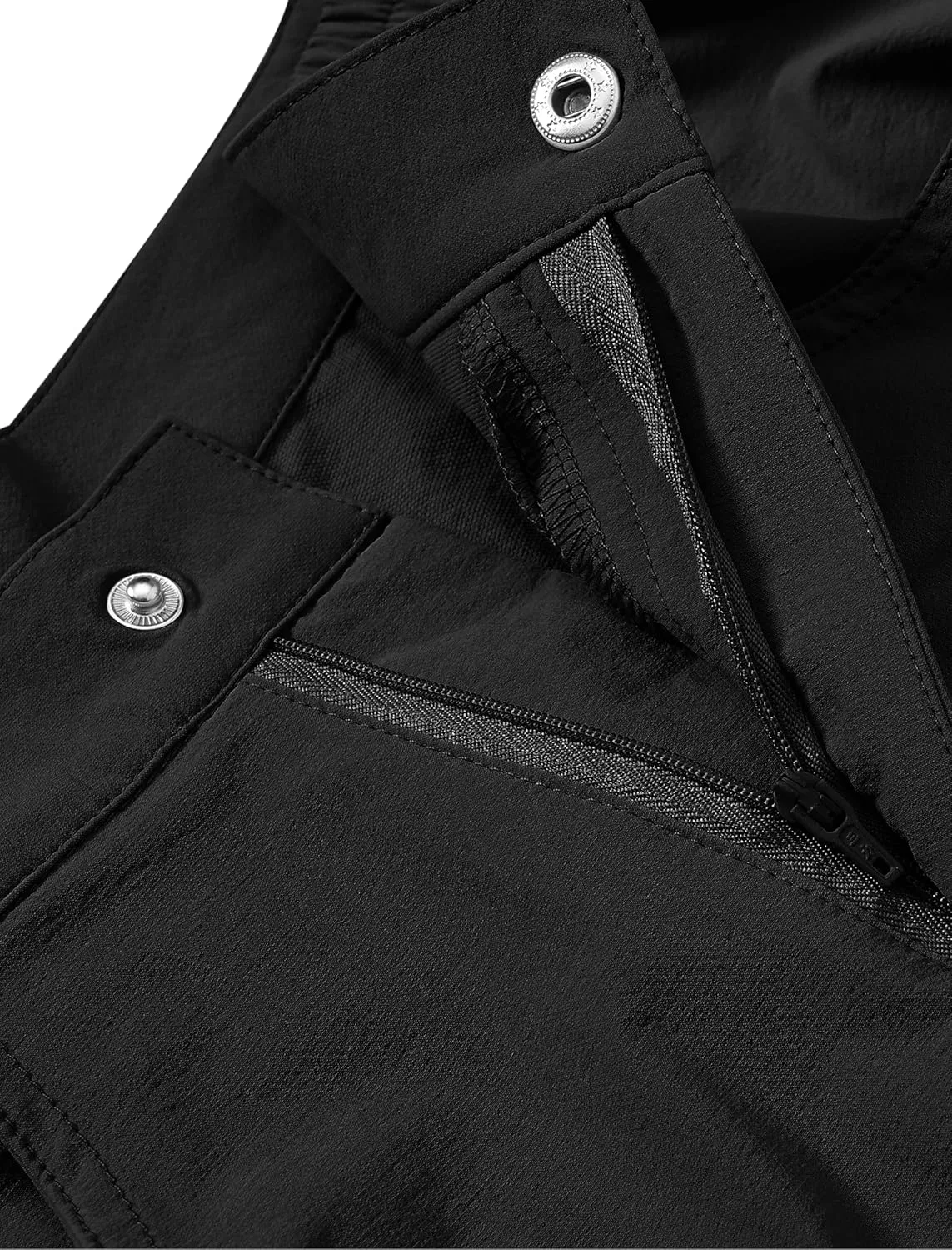 MoFiz Women's Capri Pants with Pockets Lightweight Cropped Golf Hiking Pants Quick Dry Summer Elastic Waist Capris
