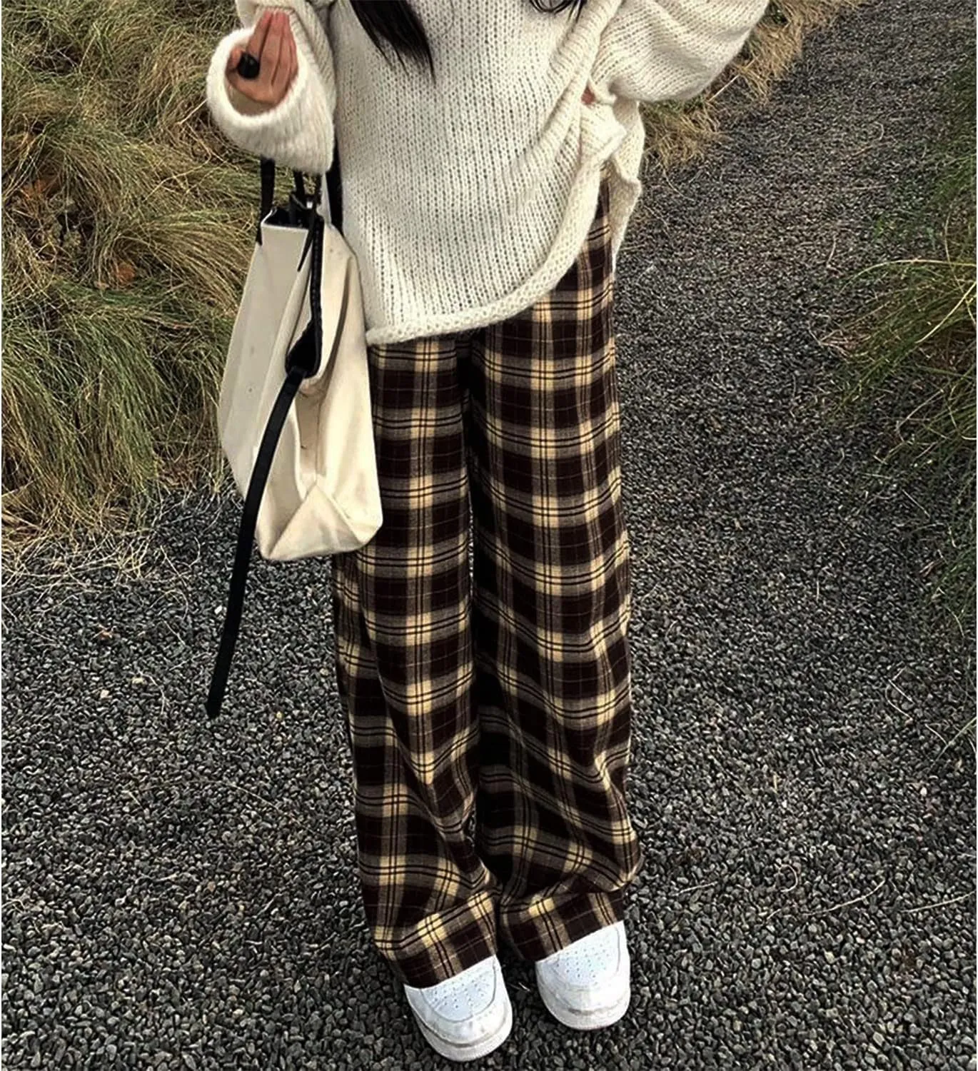 Plaid Women's Goth Baggy Alt Clothing Pants