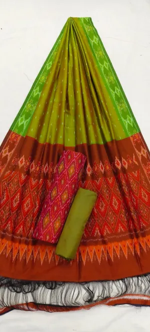 Pochampally Pure Silk Cotton Dress Material