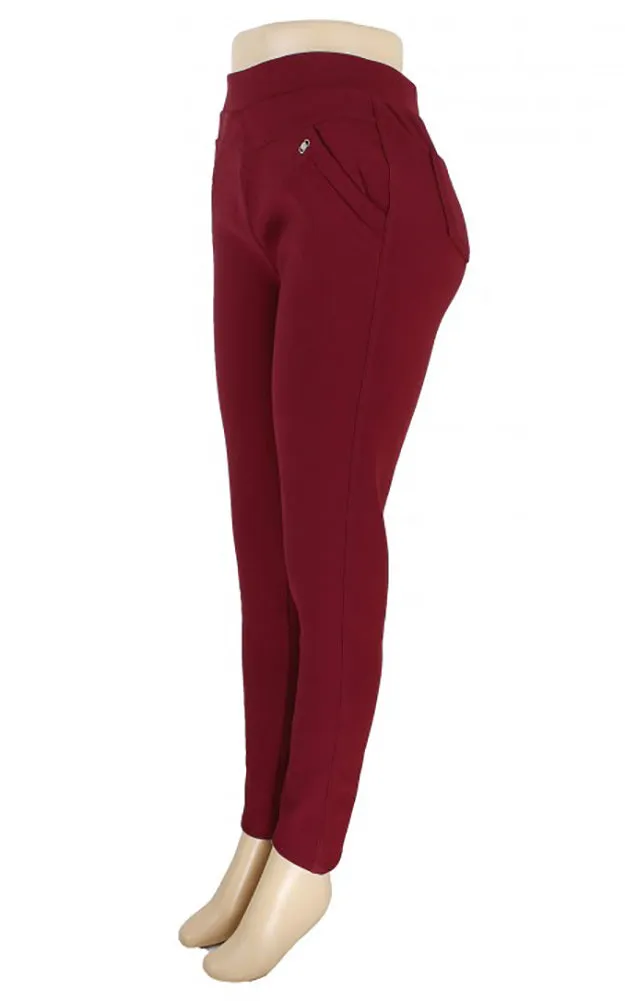 QI505 Plus Size Lady Fleece Lined Jeggings 12pcs Pack