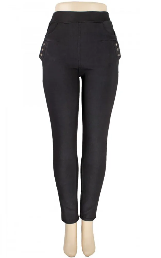 QI518 Lady Fleece Lined Jeggings 12pcs Pack