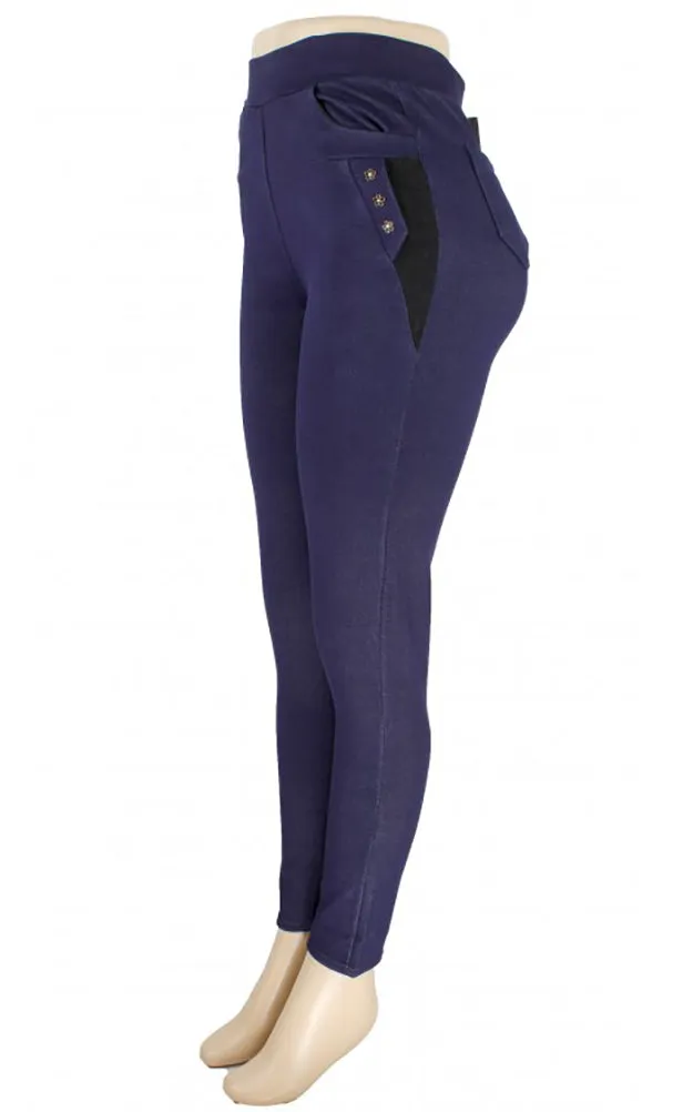 QI518 Lady Fleece Lined Jeggings 12pcs Pack