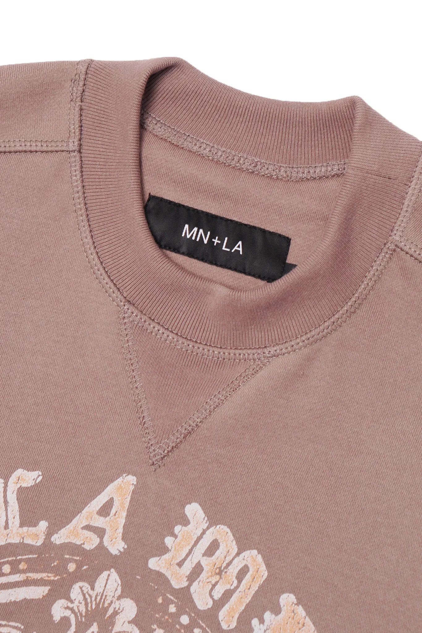 "IRON CROSS" MILITIA SWEATSHIRT IN MAUVE