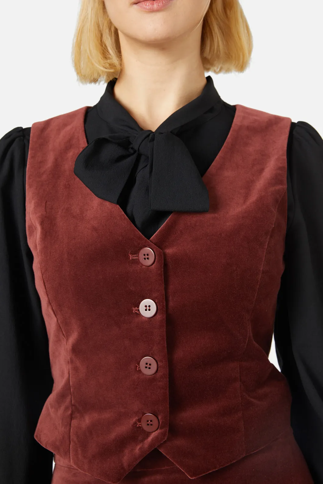 Rachel Velvet Vest