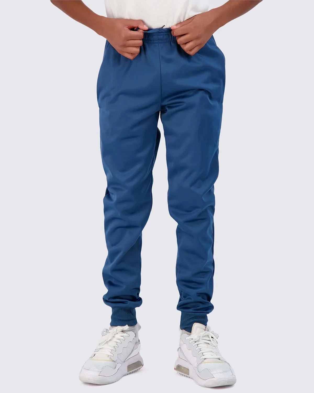 Real Essentials 3 Pack: Boy's Active Athletic Casual Jogger Sweatpants with Pockets