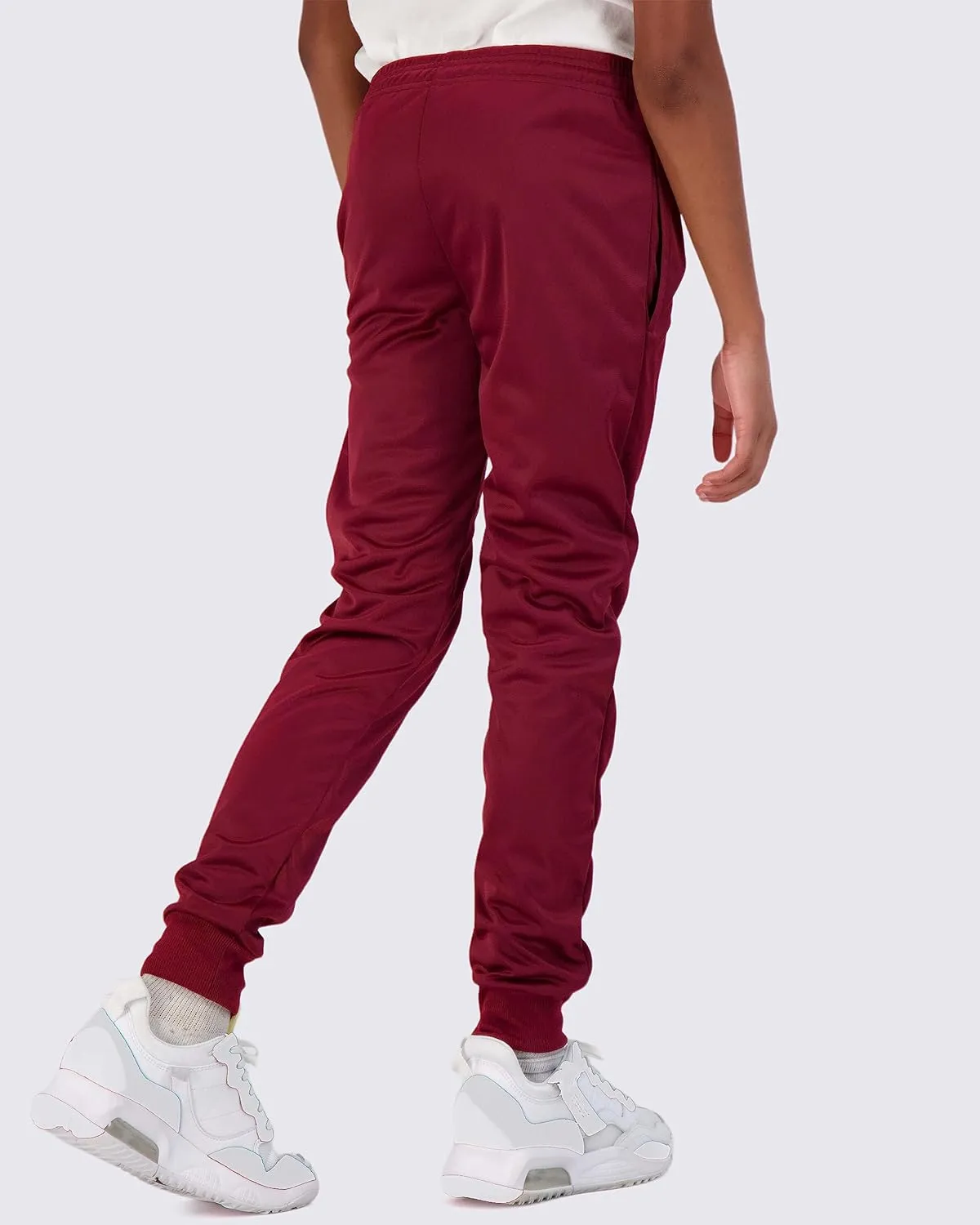 Real Essentials 3 Pack: Boy's Active Athletic Casual Jogger Sweatpants with Pockets
