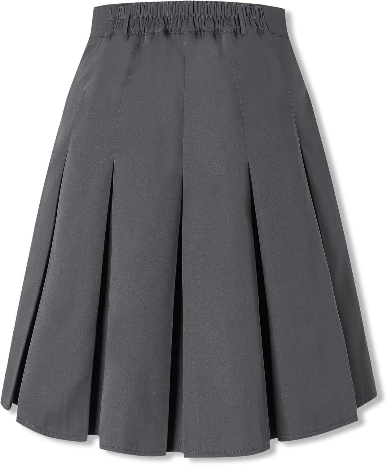 SANGTREE Women Knee Length Pleated Skirts, Girl Midi Long High Waisted Skirt, 6 Years - US 4XL