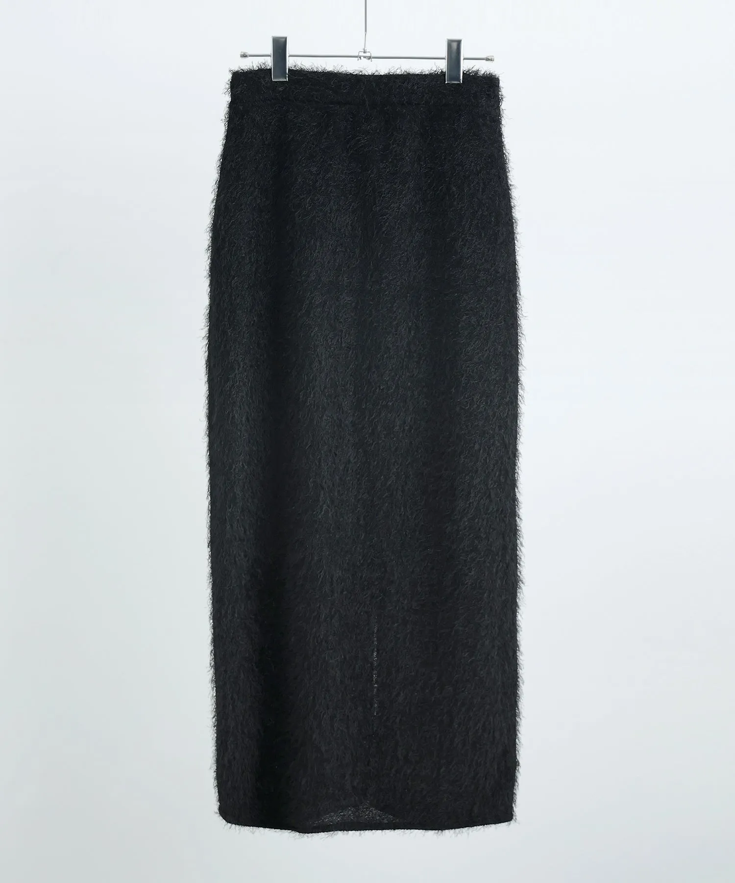 Shaggy Knit Tight Long Skirt