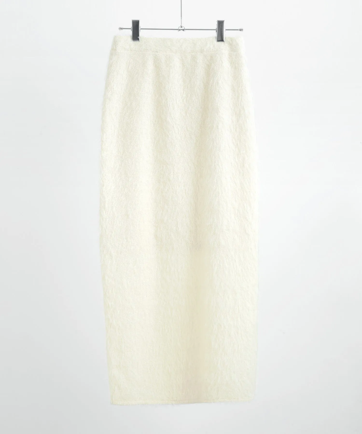 Shaggy Knit Tight Long Skirt