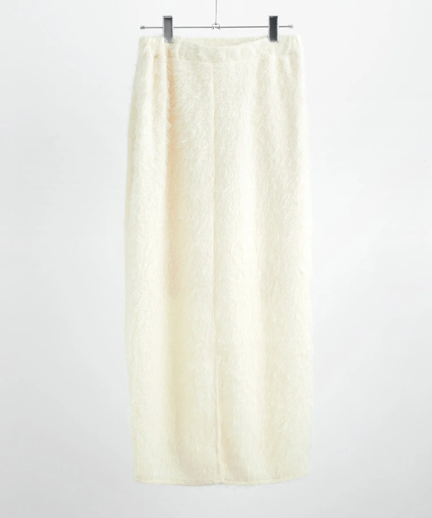 Shaggy Knit Tight Long Skirt