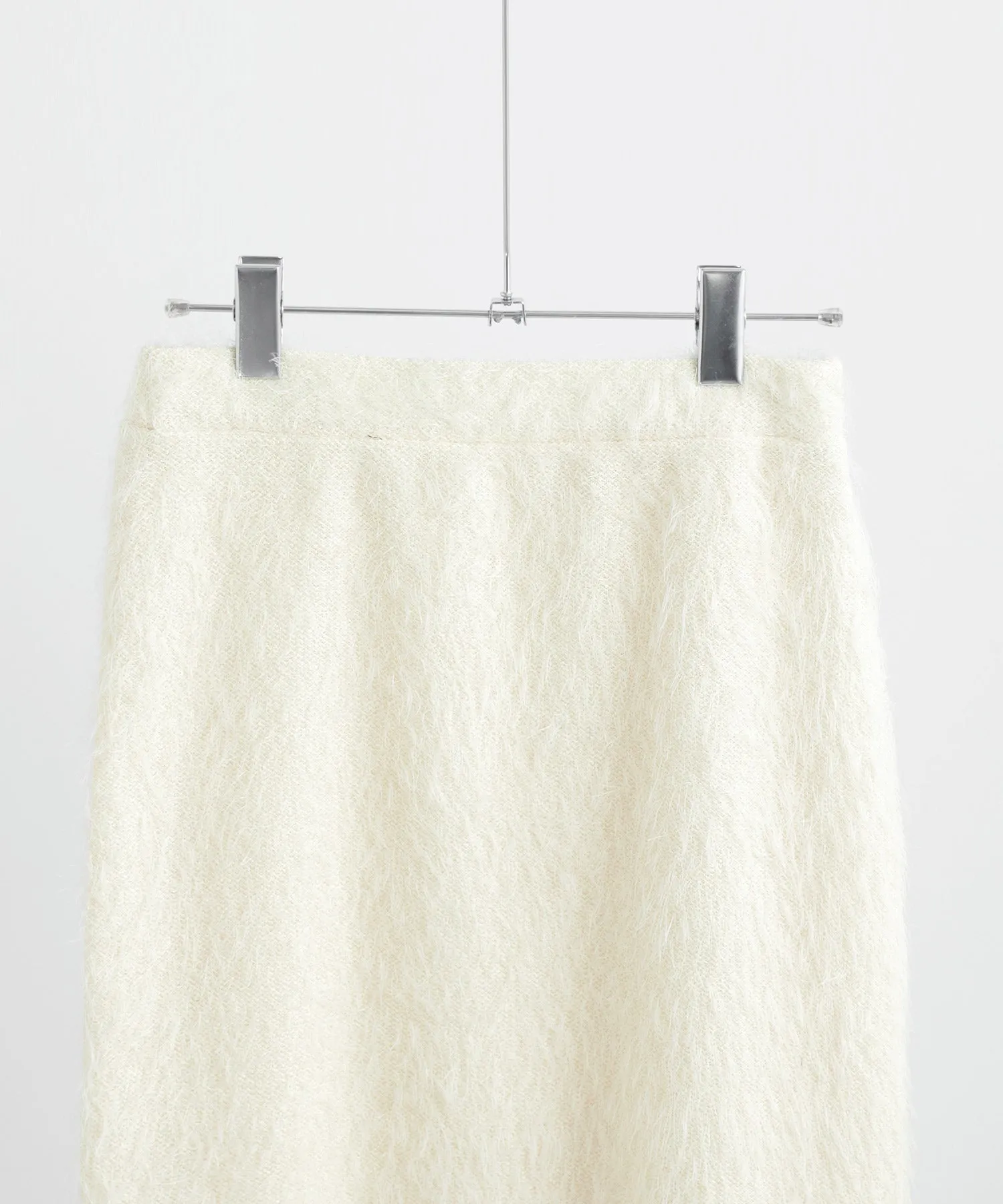 Shaggy Knit Tight Long Skirt