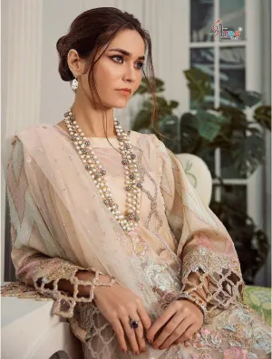 Shree Fabs Brings Rouche Wedding Wear Pakistani Dress Material