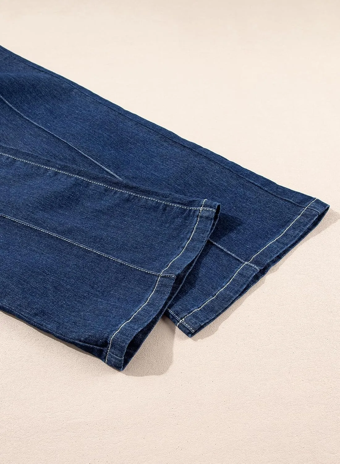 Sidefeel Womens Wide Leg Jeans Casual Baggy High Waisted Stretch Denim Pants