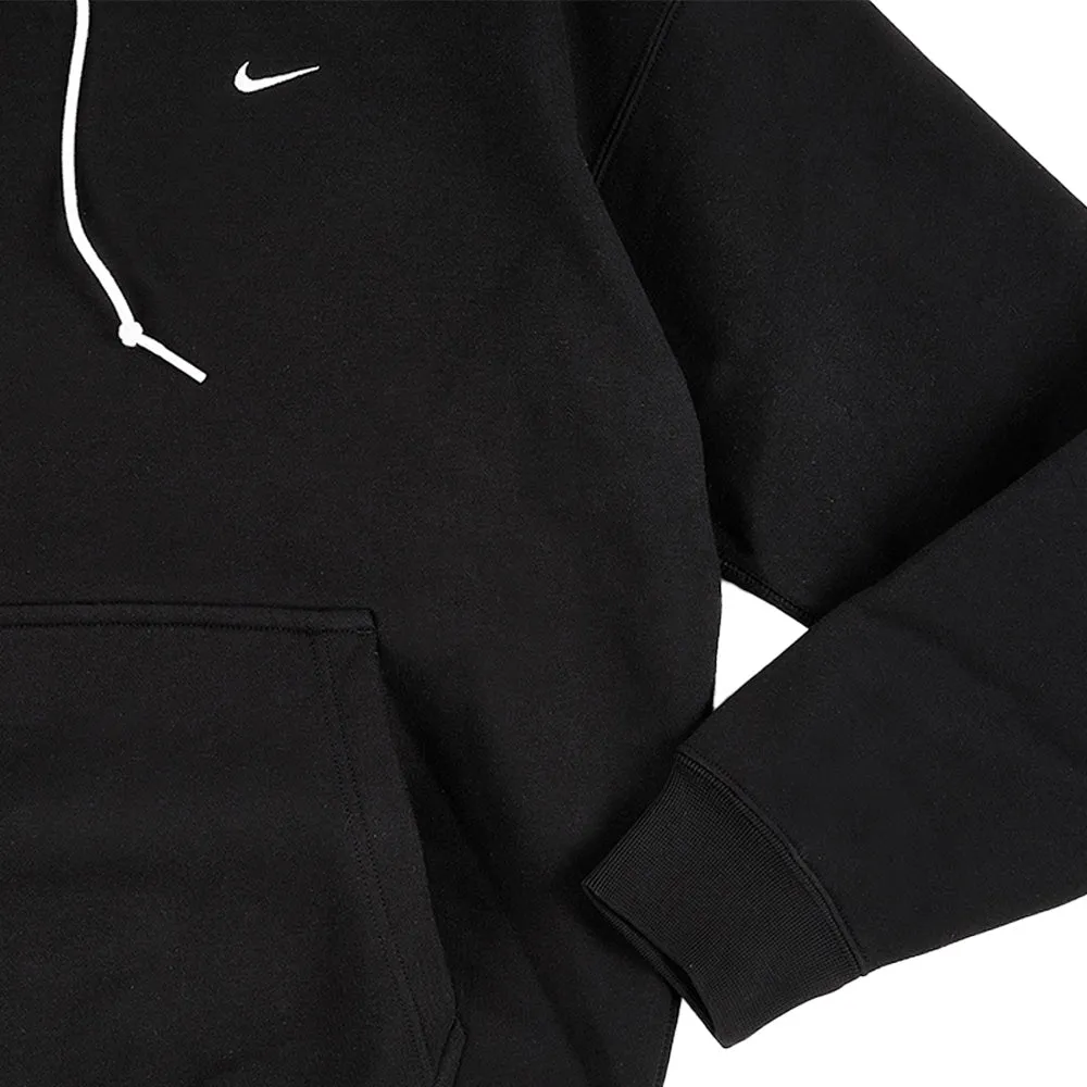 Solo Swoosh Fleece Pullover Hoodie 'Black'