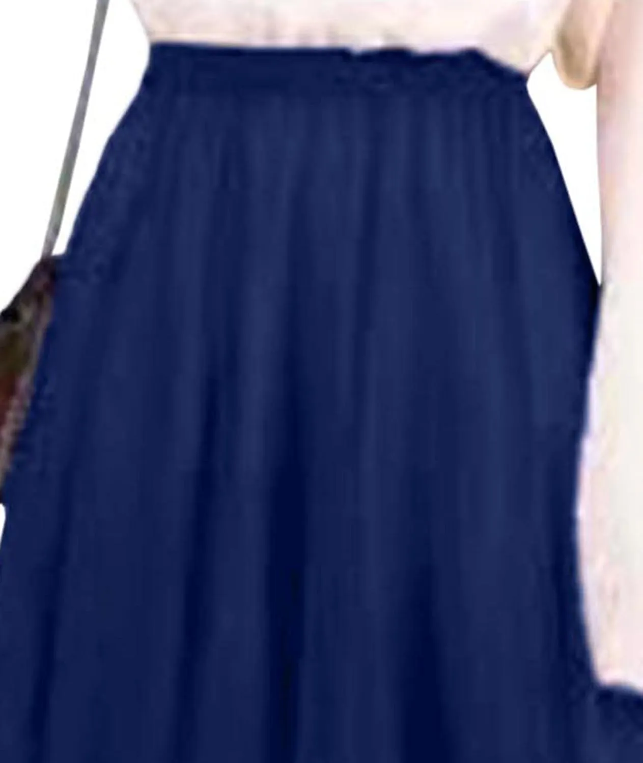 SOMTHRON Women's Tutu Tulle Skirt Elastic High Waist Layered Skirt Plain Mesh A-Line Midi Pleated Skirt