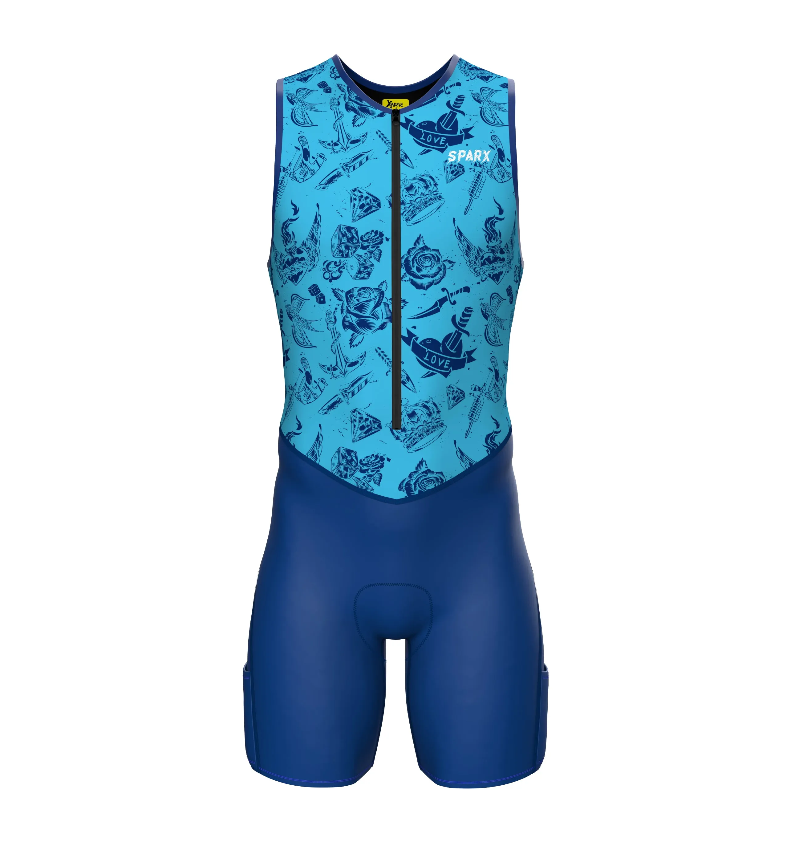 Sparx Men`s Short Sleeve Triathlon Suit