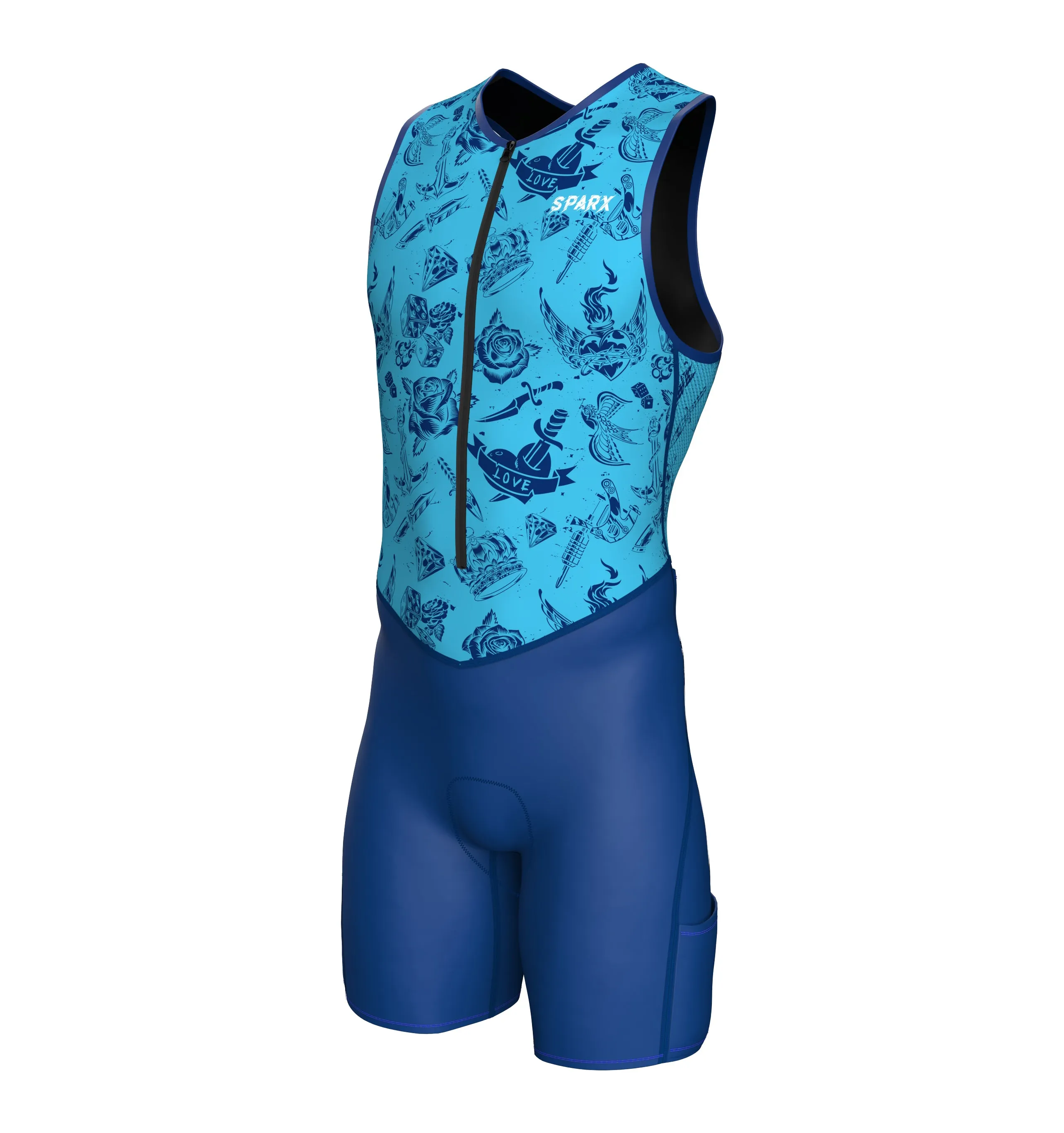 Sparx Men`s Short Sleeve Triathlon Suit