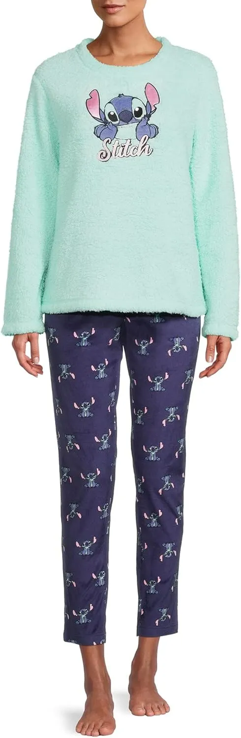 Stitch Women's and Women's Plus Pajama Set 2 Piece Set
