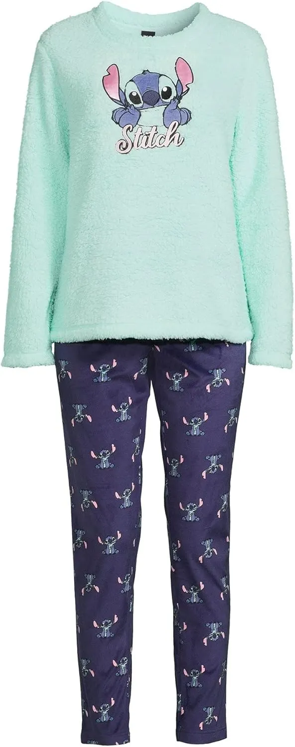 Stitch Women's and Women's Plus Pajama Set 2 Piece Set