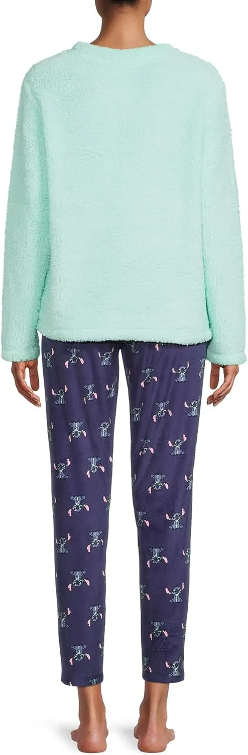 Stitch Women's and Women's Plus Pajama Set 2 Piece Set