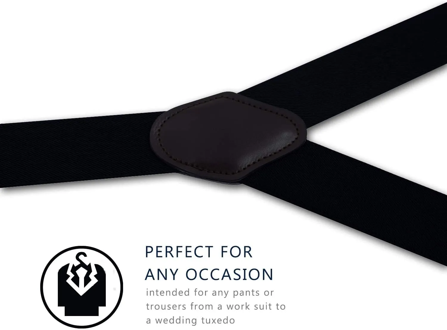 Suspenders for Men, Adjustable Suspenders with Elastic Straps Y-Back Construction Heavy Duty for Work