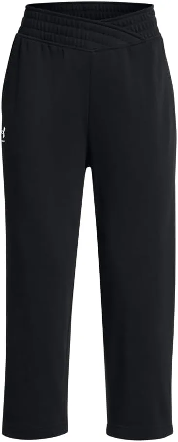 Under Armour Women's Rival Terry Wide Leg Crop Pants