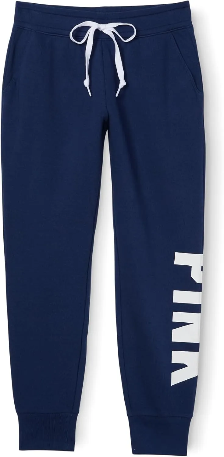Victoria's Secret Women's Pink Logo Fleece Jogger Sweatpants, (XS-XXL)