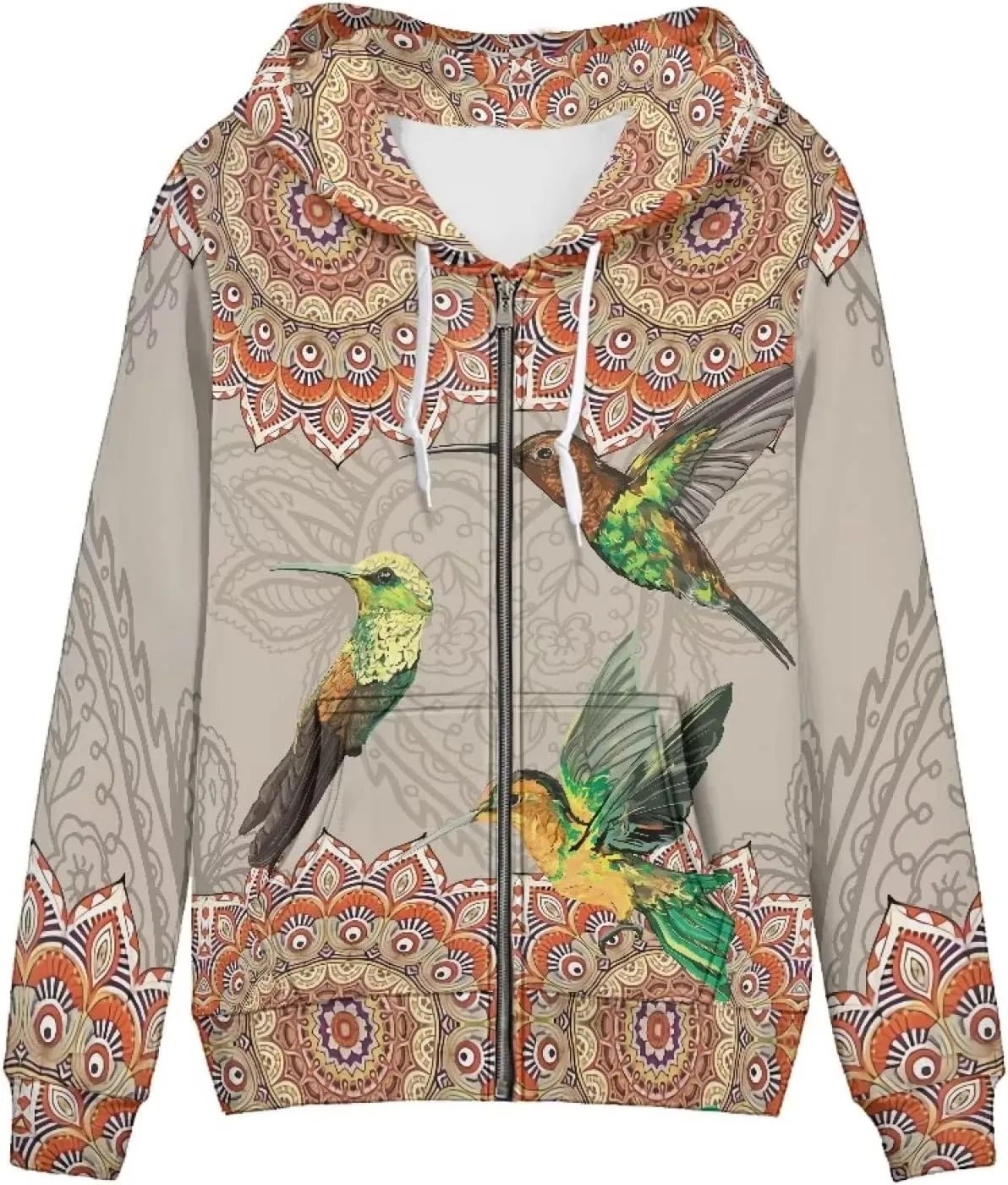 WELLFLYHOM Zip Up Hoodie for Women Y2K Sweatshirt Oversize Jacket Hoodies