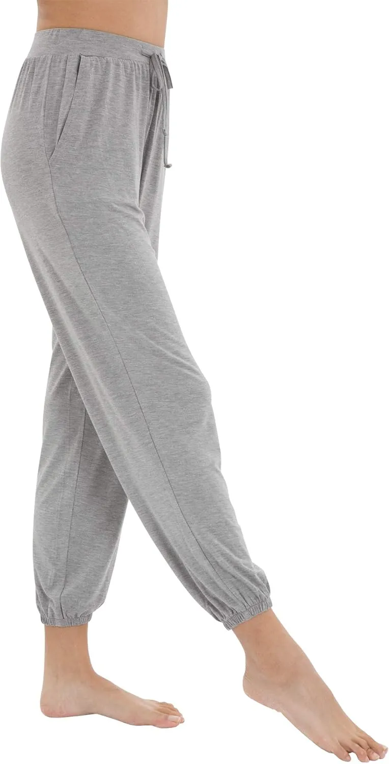 WiWi Bamboo Viscose Pajama Pants for Women Lounge Joggers Yoga Bottoms Plus Size Pajamas Pant Sweatpants S-4X
