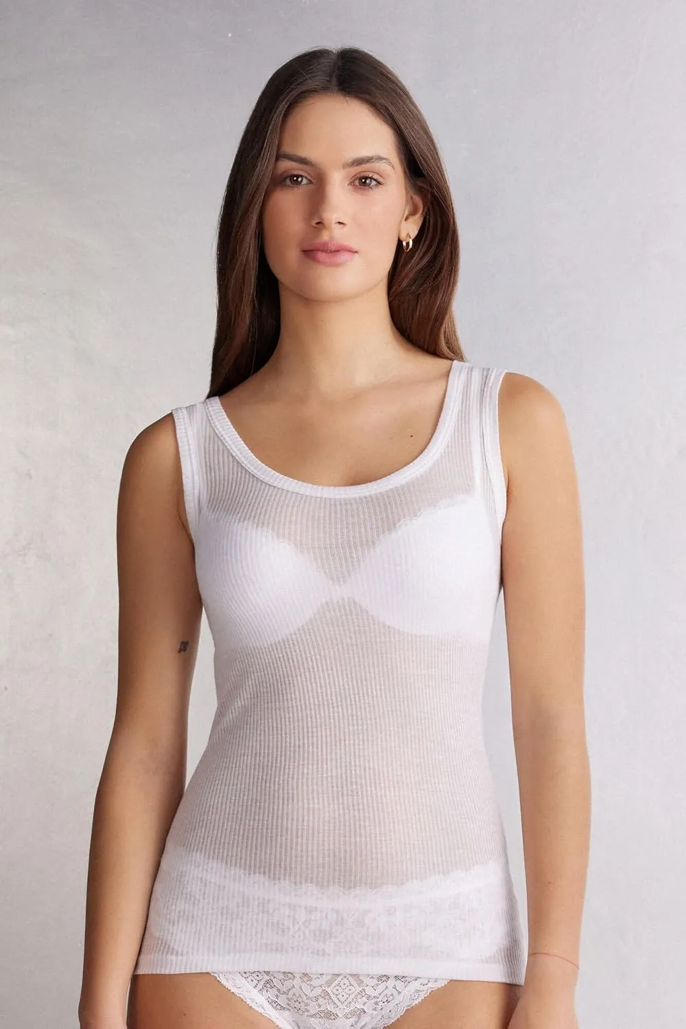 Woman's Camisole in Ultranatural with Cashmere