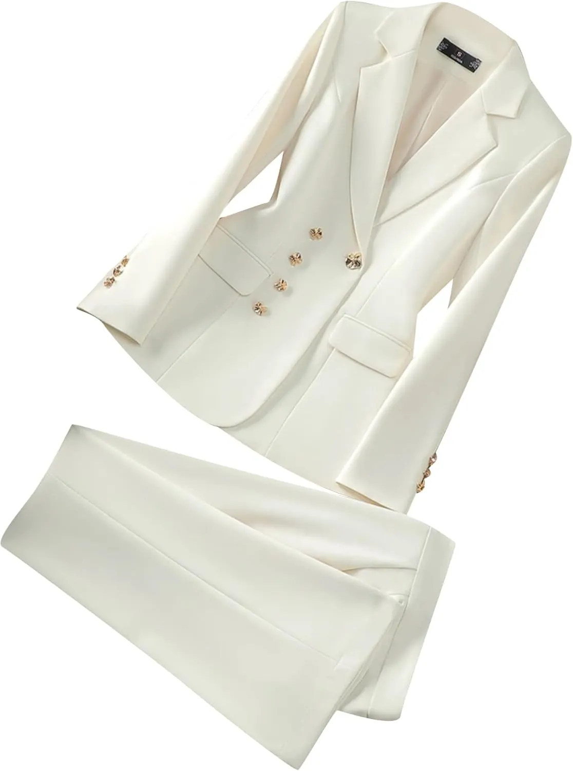 Women Pant Suit 2 Piece Set Ladies Female Autumn Spring Business Work Wear Formal Blazer Jacket and Trouser
