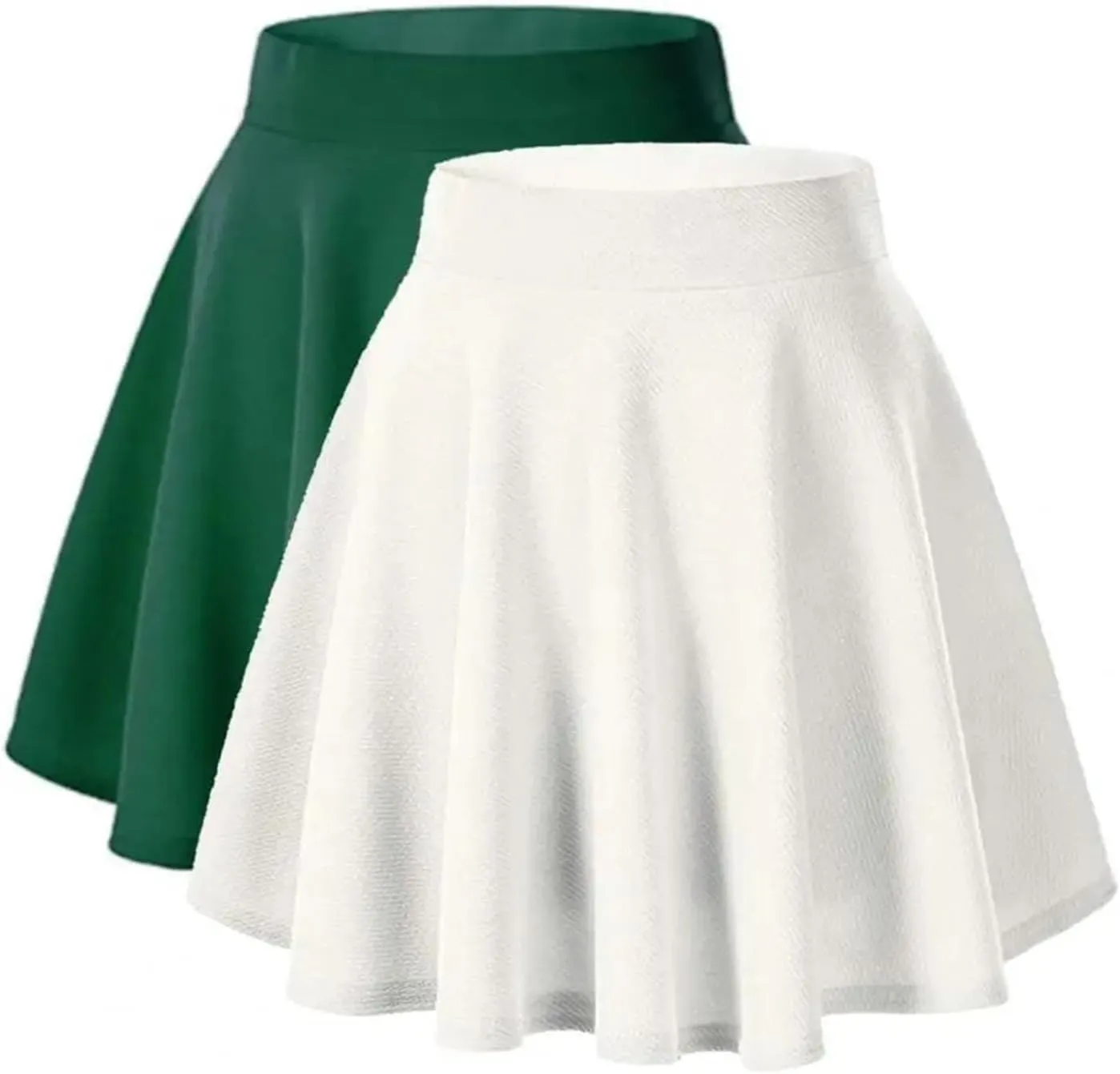 Women's Casual Mini Skirts High Waist A-Line Skater Skirt for Women Solid Color Athletic Skorts