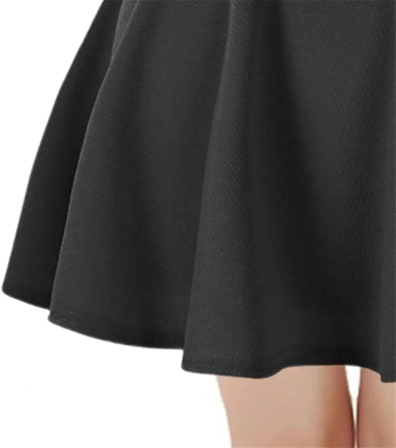 Women's Casual Mini Skirts High Waist A-Line Skater Skirt for Women Solid Color Athletic Skorts