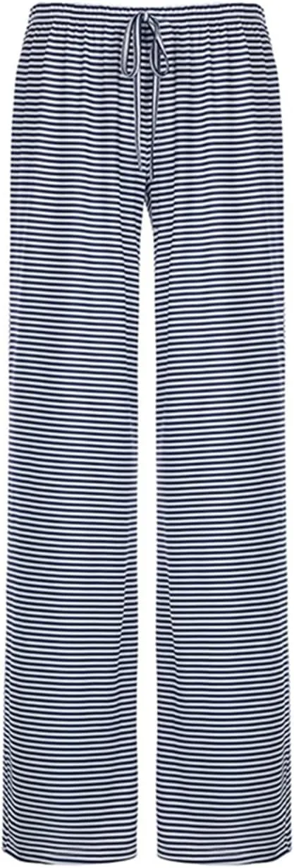 Women's Lounge Striped Wide Leg Pants, Low Rise Baggy Pajama Pants