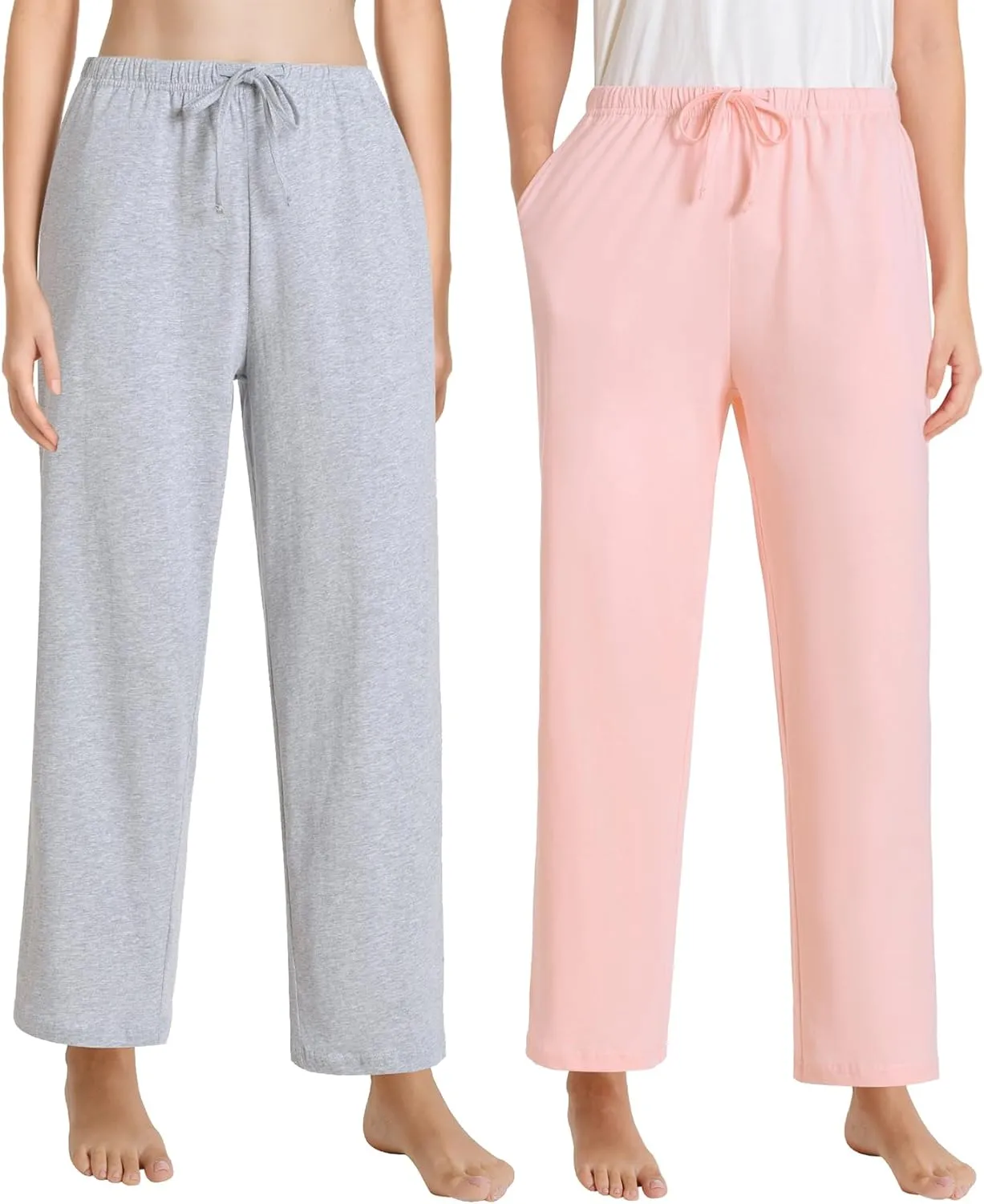 Women's Petite Pajama Pants Petite Size Cotton PJ Bottoms