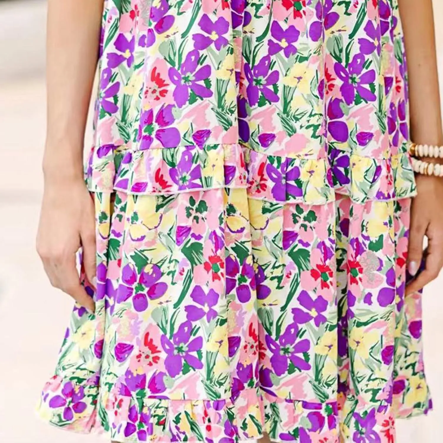 Womens Sexy Summer Dresses Sleeveless Mini Short Dress Ruffle Hem Party Dress Solid Color Bodycon Short Dress