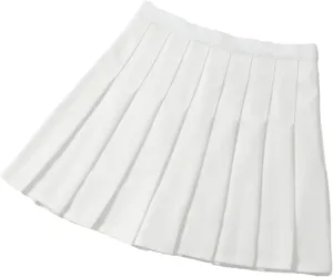 Women's Summer Pleated Skirt Elastic High Waist Short Mini Skirt for Women Sexy Sports Short Dress